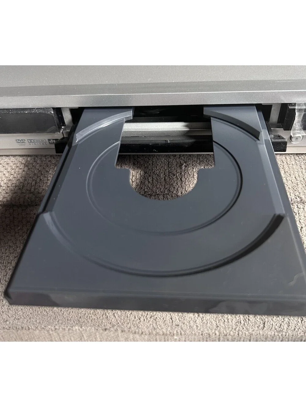 Samsung DVD-R120 DVD Recorder IOB With Manuals & Remote Powers On